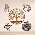 Arbre de vie personnalisé et décorations murales en bois et métal – créations artisanales Art Méka près de Pézenas