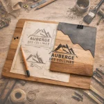 Création bois sur mesure avec gravure laser artisanale Art Méka près de Pézenas