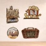 Cadeaux personnalisés en bois gravé au laser – créations artisanales Art Méka près de Pézenas